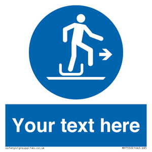 Custom Alighting from a toboggan to the right